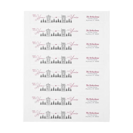 Van ons thuis tot uw kerstdagen (Vel)