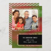 Van Onze Familie aan van u de Groet van Kerstmis Feestdagenkaart (Voorkant / Achterkant)