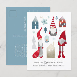 Van onze gnoom tot uw Scandinavische kerst Feestdagenkaart