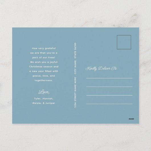 Van onze gnoom tot uw | Scandinavische kerst Feestdagenkaart (Achterkant)