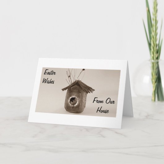 VAN ONZE HUIS NAAR JULLIE EENVOUDIGER FEESTDAGEN KAART (Voorkant)