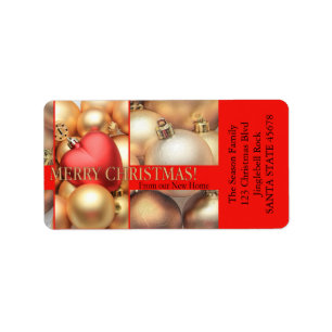 Van onze nieuwe Home Golden ornamenten Etiket