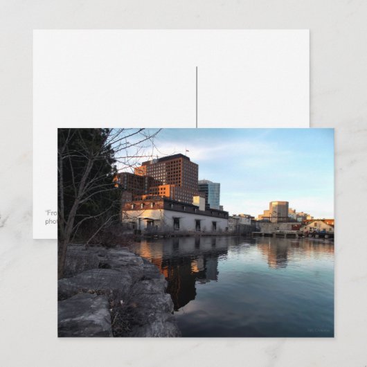 Van oud tot Nieuw - Waterfront Buildings Hull Queb Briefkaart (Voorkant / Achterkant)