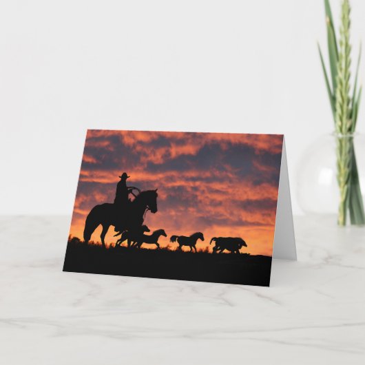 Van over de Kaart van de Verjaardag van de Cowboy (Voorkant)