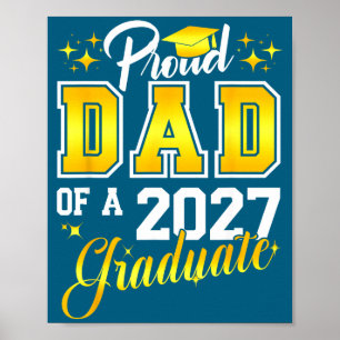 Van papa afstudeer senior 2027 trots poster