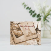 Van Parijs met liefde Briefkaart (Staand voorkant)