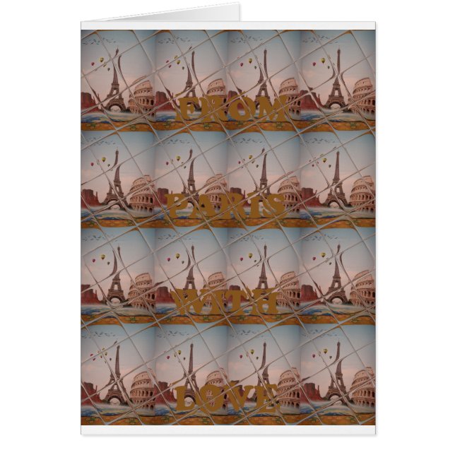 Van Parijs met Love Blue sky kleuren (Voorkant)