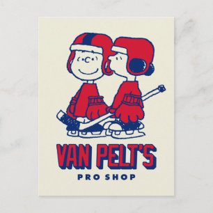 Van Pelt's Hockey Club Pro Shop Pattern Briefkaart