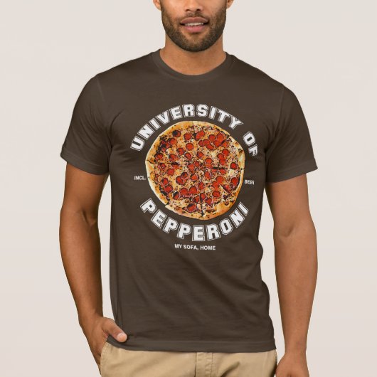 van Pepperoni (donker shirt) T-shirt (Voorkant)