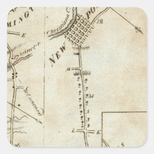 Van Phila tot Annapolis Maryld 53 Vierkante Sticker