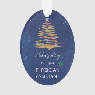 Van Physician Assistant Christmas Tree Customizab Ornament