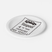 Van-poolteken Papieren Bordje (Gekanteld)