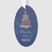 VAN Realtor Kerstboom  naam Ornament (voorkant)