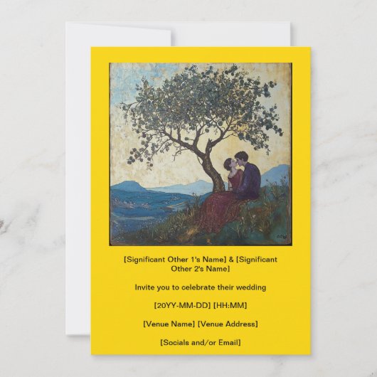 Van Roots naar Everlasting Invitation (goud) Kaart (Voorkant)