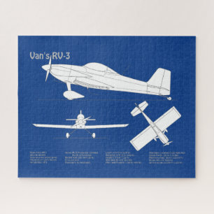 Van’s RV-3 - Vliegtuigblauwdrukplannen ABD Legpuzzel