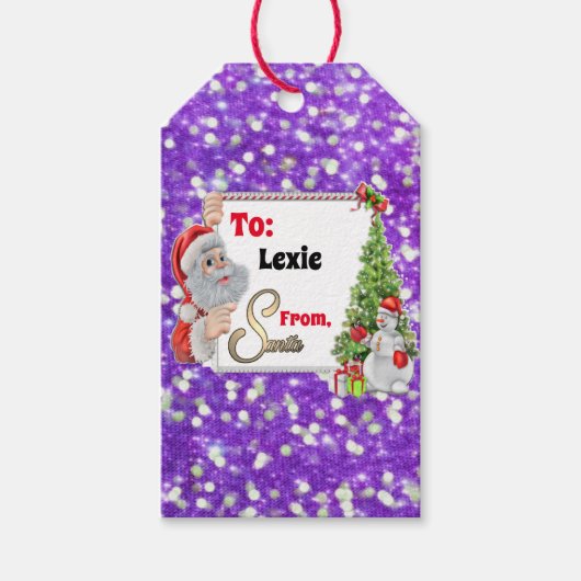 Van Santa Cft-Labels Cadeaulabel (Voorkant)