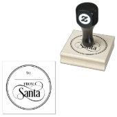 Van Santa Claus kerstfeestdag Rubber Stamp Rubberstempel (Gestempeld)