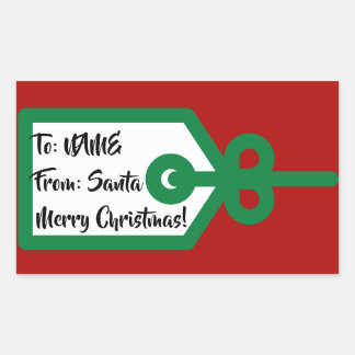 Van Santa Gift Label