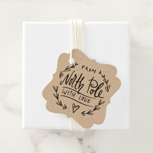 Van Santa met liefde Noordpool cadeau Bedankjes Labels