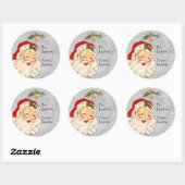  Van Santa naar kind cadeau kerst Ronde Sticker (Vel)