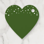 Van Santa Personalized Green kerstcadeaus Label (Achterkant)