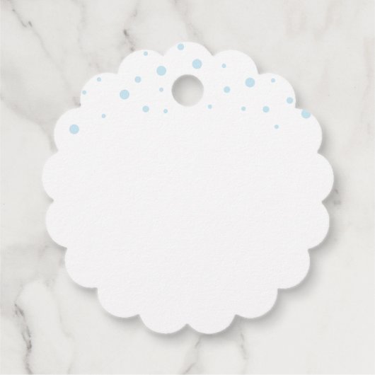 Van Santa Personalized White kerstcadeaus Label (Achterkant)