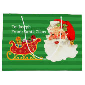 Van Santa Voeg kindernaam toe Gemakkelijk lezen Jo Groot Cadeauzakje (Achterkant)