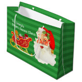 Van Santa Voeg kindernaam toe Gemakkelijk lezen Jo Groot Cadeauzakje (Voorkant Gekanteld)