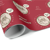 Van Santa with Love (aanpasbaar) 🎅 Cadeaupapier (Rol Hoek)