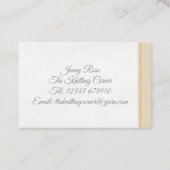 Van schapen afkomstig visitekaartje (Achterkant)