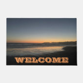 Van schemering tot schemering bij het Beach Photo  Deurmat (Voorkant)