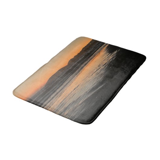 Van schemering tot schemering op het strand Foto a Badmat (Gekanteld)