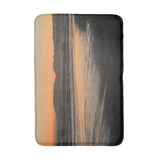 Van schemering tot schemering op het strand Foto a Badmat (Voorkant Verticaal)