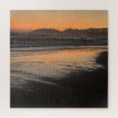 Van schemering tot schemering op het strand Foto a Legpuzzel (Verticaal)