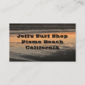 Van schemering tot schemering op het strand Foto a Visitekaartje (Voorkant)