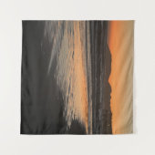 Van schemering tot schemering op het strand Foto a Wandkleed (Voorkant (horizontaal))