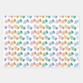 Van Scratch Sketch Mitten Gift Wrap Inpakpapier Vel (Voorkant 3)