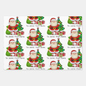 Van Sinterklaas naar Kind naam 3 Leuk Inpakpapier Vel (Voorkant 3)