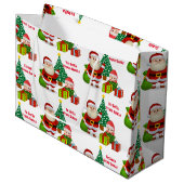 Van Sinterklaas Personaliseer Naam Elf Groot Cadeauzakje (Voorkant Gekanteld)