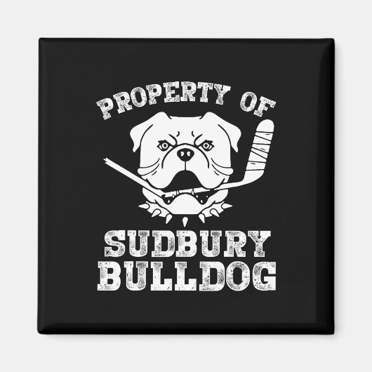 Van Sudbury Bulldog plezier Magneet (Voorkant)