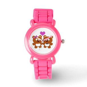 Van Teddy Bears houden Horloge