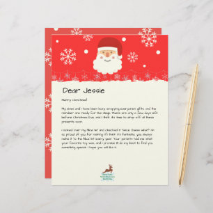 Van The Desk of Santa Custom Christmas Letter