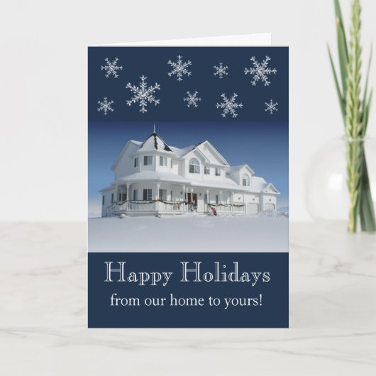 Van thuis naar jou. feestdagen kaart (Voorkant)