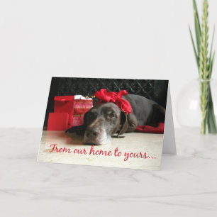 Van thuis tot aan jou... kerstkaart feestdagen kaart