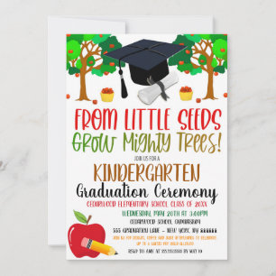 Van Tiny Seeds Grow Mighty Trees Afstuderen Kaart