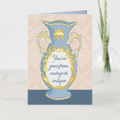 Van tot Antiek Funny Birthday Kaart (Voorkant)