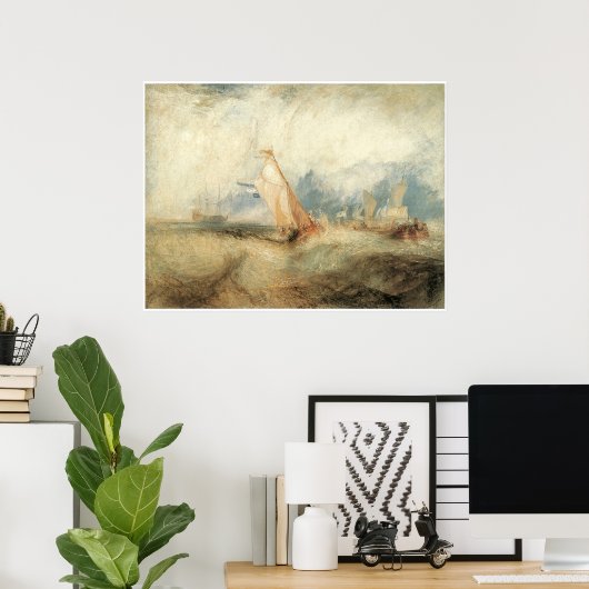 Van Tromp, Ships at Zee J.M.W. Turner Poster (Thuiskantoor)