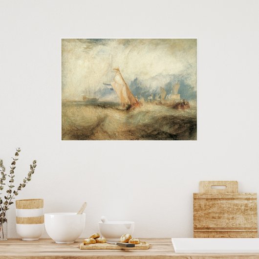 Van Tromp, Ships at Zee J.M.W. Turner Poster (Keuken)