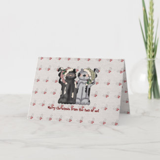 Van Twee van ons… het wenskaart van Kerstmis Feestdagen Kaart