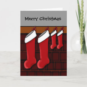 Van tweeling die ouders verwacht met kerst feestdagen kaart